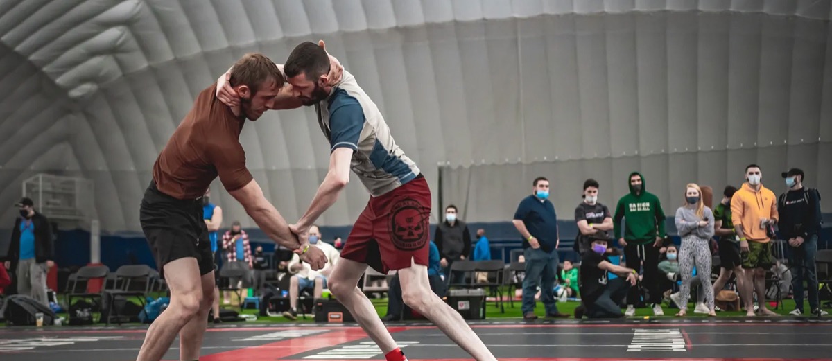 No-gi competition match